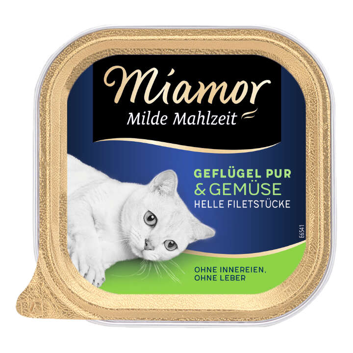 Miamor Katzen-Nassfutter Milde Mahlzeit Geflügel Pur & Gemüse
